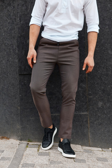 Брюки коричневые коричневый S L | Зображення 2