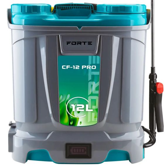 Акумуляторний обприскувач FORTE CF-12 PRO | 8Ah/12V | 12 л | тиск 2-4 бари | для добрив і ЗЗР | Зображення 1
