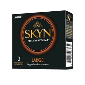 Презервативы безлатексные (полиизопрен) Skyn Large, большого размера, 3 шт Sex Aura