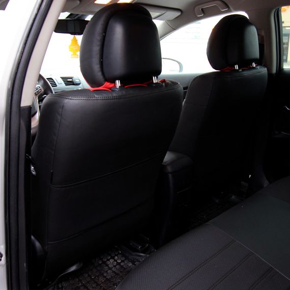 Чехлы на сиденья из экокожи и автоткани Dacia Logan 1 поколение 2004-2012 EMC-Elegant | Зображення 6