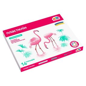 Набор для лепки пластилин "Увлечение" 200313, 14 цветов