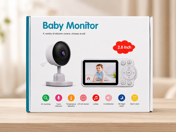 Відеоняня C3 з LCD-дисплеєм 2,8дюйма/Відеоняня з нічним баченням і двостороннім зв'язком | Зображення 6