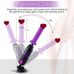 Высокомобильная смарт секс-машина Hismith Pro Travel APP с фаллоимитатором, присоска, пульт ДУ sexstyle