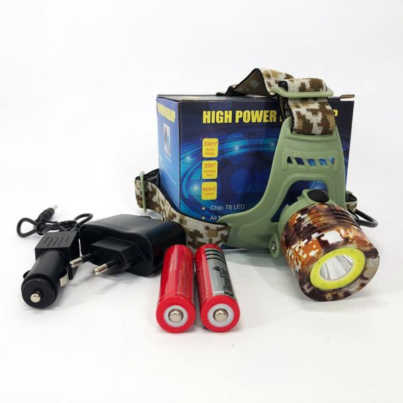 Налобний фонарь с аккумулятором CH-108-T6+COB(white+red), Перезаряжаемый налобный фонарь Head Lamp LJ-36 | Зображення 5