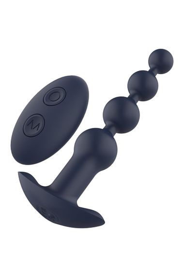 Анальна ялинка з вібрацією Dream Тoys Startroopers Apollo на пульті керування, чорна sexstyle | Зображення 1