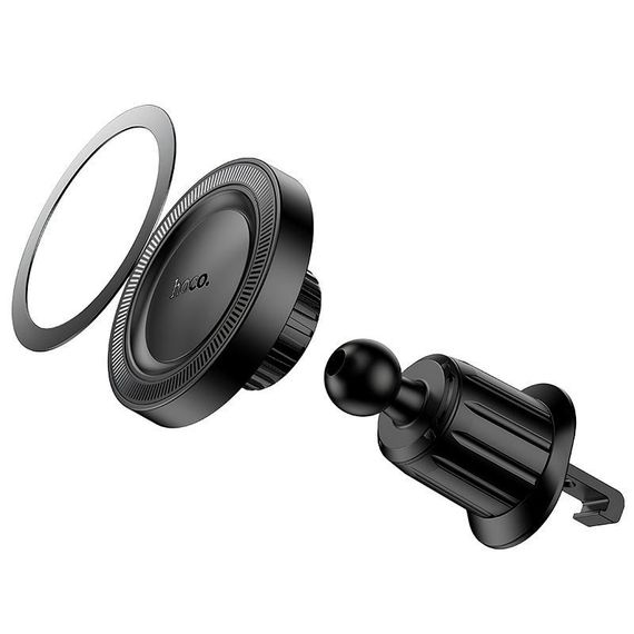 Автодержатель Hoco H56 Show ring magnetic (air outlet) Black | Зображення 3