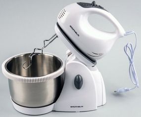 Стационарный электрический ручной миксер Grunhelm GRM 660 400 Вт кухонный с насадками