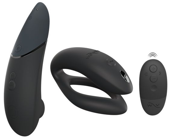 Коллекционный набор Womanizer Next + We-Vibe Sync O вакуумный стимулятор и вибратор для пар, черный Sex Aura