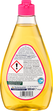 Засіб для миття посуду 500мл Denk Mit Spulmittel Sweet Paradise (солодкий рай) | Зображення 1