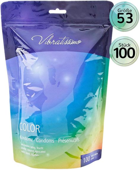 Презервативи - Vibratissimo Color, 100 шт. Sex Aura | Зображення 3