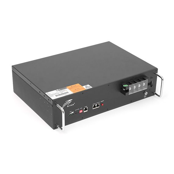 Акумуляторна батарея Ritar LiFePO4 25,6V 100Ah 2560Wh для монтажу в стійку ( 522 х 240 х 219 (224) ), 23kg Q1