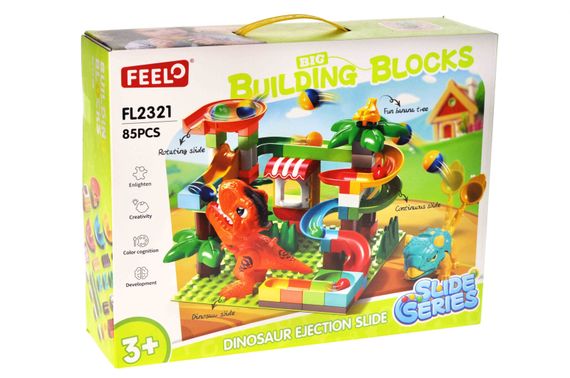 Конструктор FL2321 "Дино Парк" 85 дет. р.36x10x28 см YG Toys