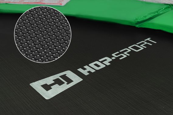 Батут Hop-Sport 10ft (305см) чорно-зелений з внутрішньою сіткою (4 ноги) | Зображення 2