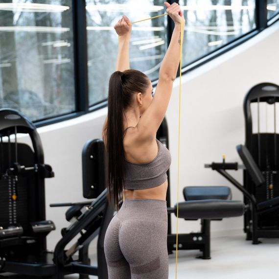 Резинка для фітнесу Gymtek 1-7кг жовта | Зображення 4