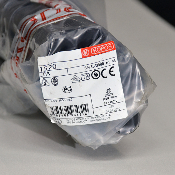 Труба жорстка 320N/5см для з'єднання d20мм 3м t застосування -25+60°C з раструбом Копос | Зображення 2