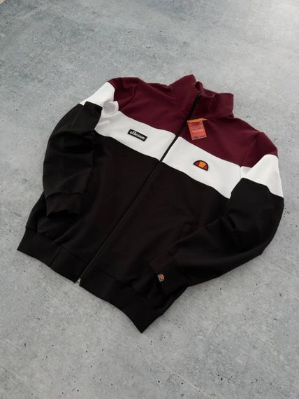 Кофта Ellesse чорна з бордовим