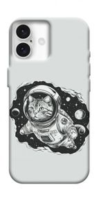 Чохол з картинкою Кіт космонавт для Apple iPhone 16 Plus