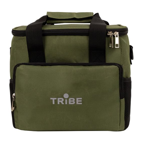 Термосумка Tribe Cooler 10 л, сумка-холодильник трайб туристична для риболовлі, походу, пікніка, зелена, зберігає холод