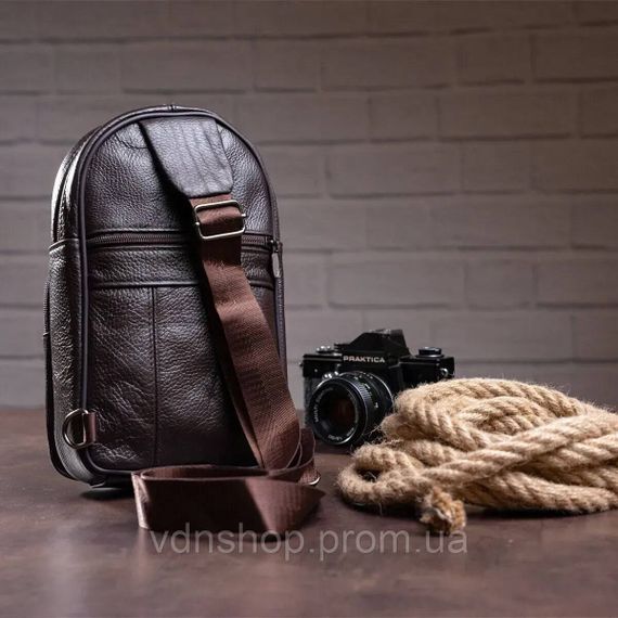 Сумка шкіряна чоловіча крос-боді, Чоловічі сумки через плече, Чоловіча сумка через плече містка WC-13