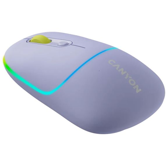 Мышь компьютерная безпроводная Canyon CNS-CMSW22ML фиолетовая | Зображення 1