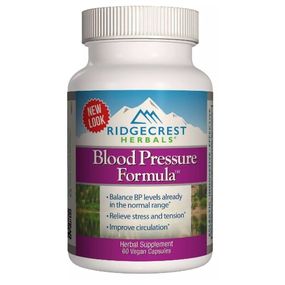 Комплекс для профілактики тиску та кровообігу RidgeCrest Herbals Blood Pressure Formula 60 Veg Caps RCH548