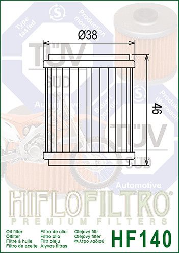 Оливний фільтр HIFLOFILTRO HF140
