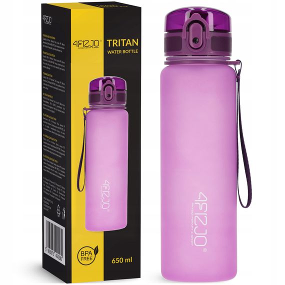 Пляшка для води спортивна 4FIZJO 650 мл Pink (P-5905973403757)