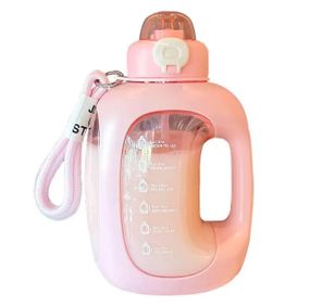 Еко-пляшка для води із безпечного пластику 1500 мл. Рожева