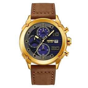 Чоловічий годинник Skmei 2051GDBN Gold-Brown