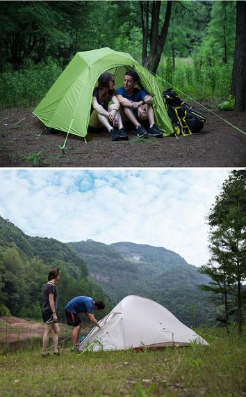 Намет надлегкий тримісний  з футпринтом Naturehike Cloud Up 3 Updated NH18T030-T, 210T, зелений | Зображення 4