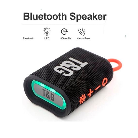 Колонка портативна Bluetooth T&G TG396 black чорна | Зображення 1