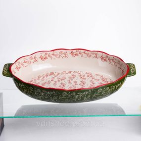 Форма для запекания и сервировки Vintage Овальная с ручками HM04-14