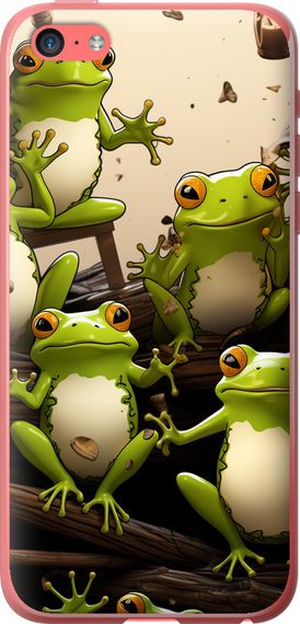 Чехол на iPhone 5c Жабки "5656u-23-17620"