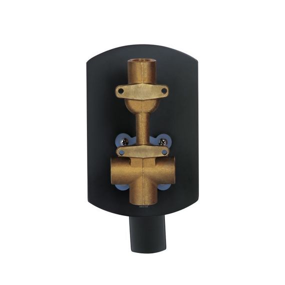 Душова система універсальна Qtap Slavonice прихованого монтажу на два споживача QTSLA113GMB45899 Gunmetal Black PVD | Зображення 4