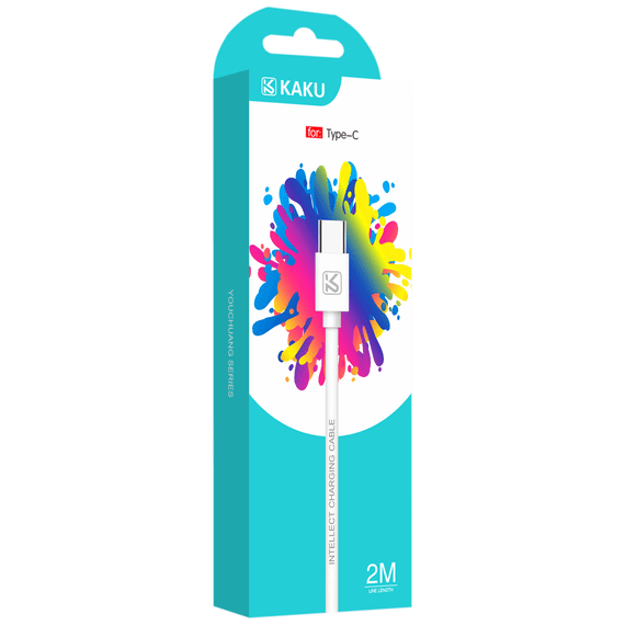 USB кабель Kaku KSC-332 USB Type-C 2m - White | Зображення 3