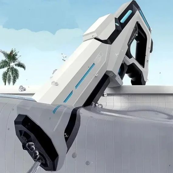 Водный бластер с насосом Zomer детский электрический водяной пистолет на аккумуляторе + USB | Зображення 3
