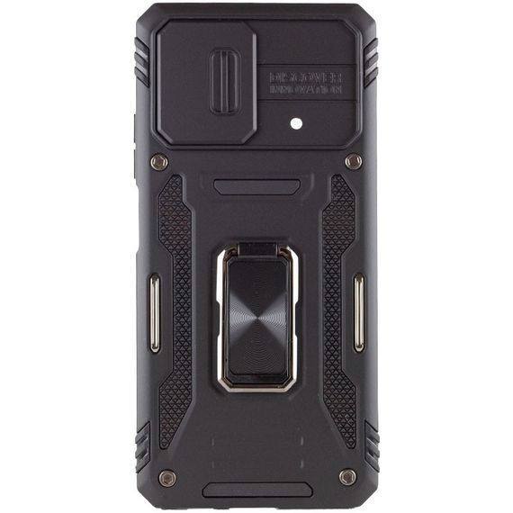 Ударопрочный чехол Camshield Army Ring для Xiaomi Poco X5 Pro 5G / Note 12 Pro 5G Черный / Black | Зображення 1