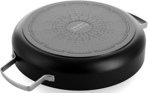 Сотейник із кришкою GreenPan Chef's Collection CC007736-001 28 см 3.5 л чорний | Зображення 6