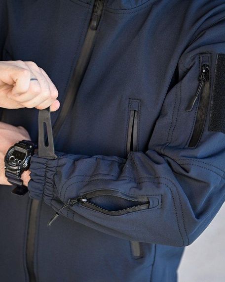 Тактическая куртка Soft Shel синий ВТ6474 | Зображення 7