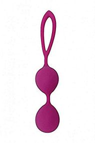 Вагінальні кульки Wooomy Taradiddle Kegel Ball, діаметр 3,5 см, маса 54 г, Баклажановий