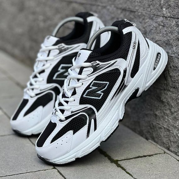 Кросівки весна-літо New Balance колір білий/чорний | Зображення 4