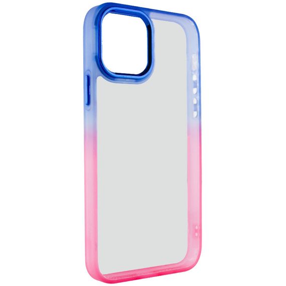 Чохол TPU+PC Fresh sip series для Apple iPhone 12 Pro Max (6.7") TPU+PC, Розовый / Синий