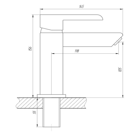 Смеситель для раковины DOMINO PRESTIGE DPS-101 | Зображення 1