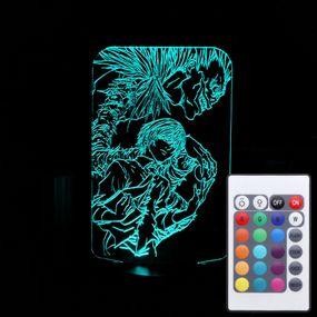 Акриловый светильник-ночник с пультом 16 цветов Тетрадь Смерти 2 tty-n001939