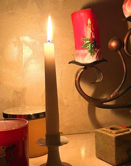 Набір свічок столових Bispol AURA Candles s30-090 Білі | Зображення 2