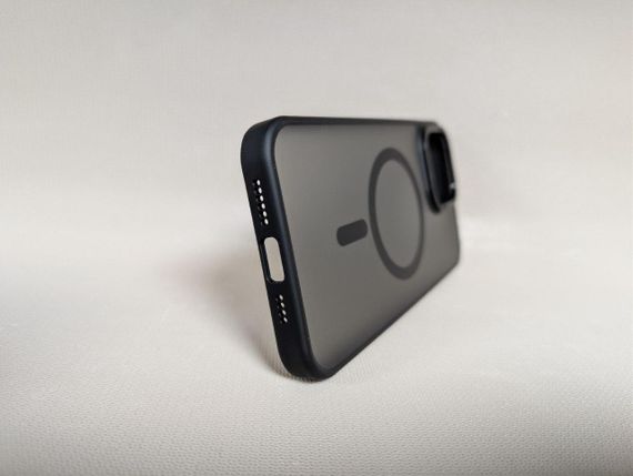 Чохол для iPhone 15 Pro Max / Айфон 15 Про Макс, GUARD MATTE, протиударний, Soft Touch, з MagSafe, чорний | Зображення 1