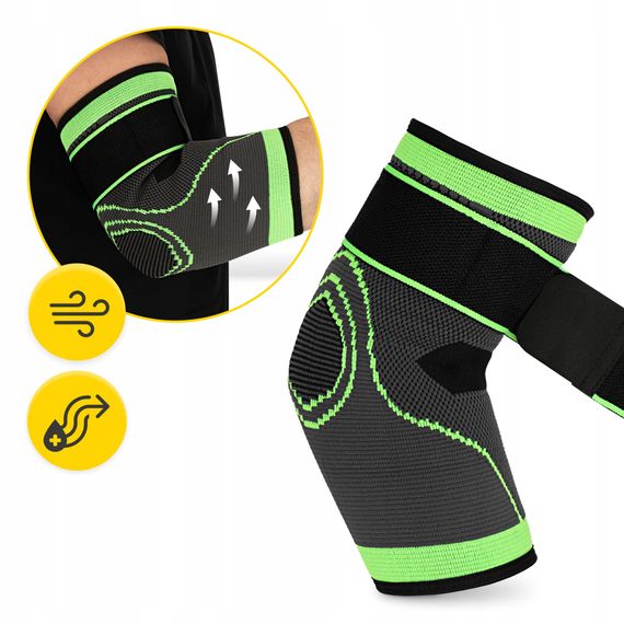 Фіксатор (бандаж) для ліктьового суглоба 4FIZJO Flex 1 шт Size L (P-5905973407373) | Зображення 1