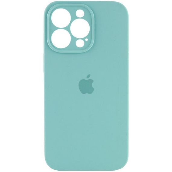 Чохол Silicone Case Full Camera Protective (AA) для Apple iPhone 15 Pro Max (6.7") Бірюзовий / Marine Green