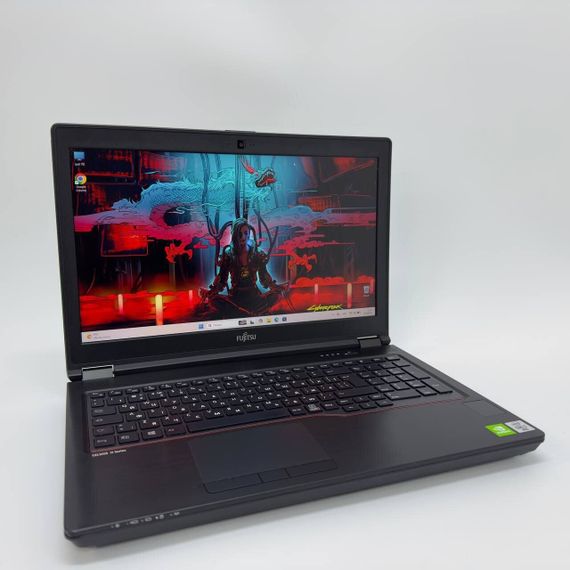 Мобильная рабочая станция Fujitsu Celsius H7510 / 15.6" (1920x1080) IPS / Intel Core i7-10850H (6 (12) ядер по 2.7 - 5.1 GHz) / 16 GB DDR4 / 512 GB SSD / nVidia Quadro T1000, 4 GB GDDR6, 128-bit / WebCam / HDMI б/у + Подарок Мышка и коврик | Зображення 1