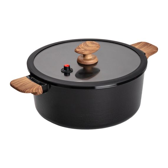 Алюмінієва каструля з керамічним покриттям антипригарним 6.9 л Ø 28 см чорний MGC HP-4-454B | Зображення 3